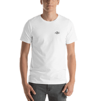 Thumbnail for Personalized Monogram Initials T-Shirt - White - Shirt View