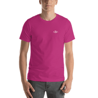 Thumbnail for Personalized Monogram Initials T-Shirt - Pink - Shirt View