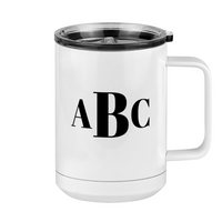 Thumbnail for Personalized Monogram Coffee Mug Tumbler with Handle (15 oz) - Right View