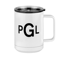 Thumbnail for Personalized Monogram Coffee Mug Tumbler with Handle (15 oz) - Right View