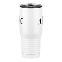 Thumbnail for Personalized Monogram Travel Coffee Mug Tumbler with Handle (20 oz) - Front View