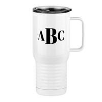 Thumbnail for Personalized Monogram Travel Coffee Mug Tumbler with Handle (20 oz) - Right View