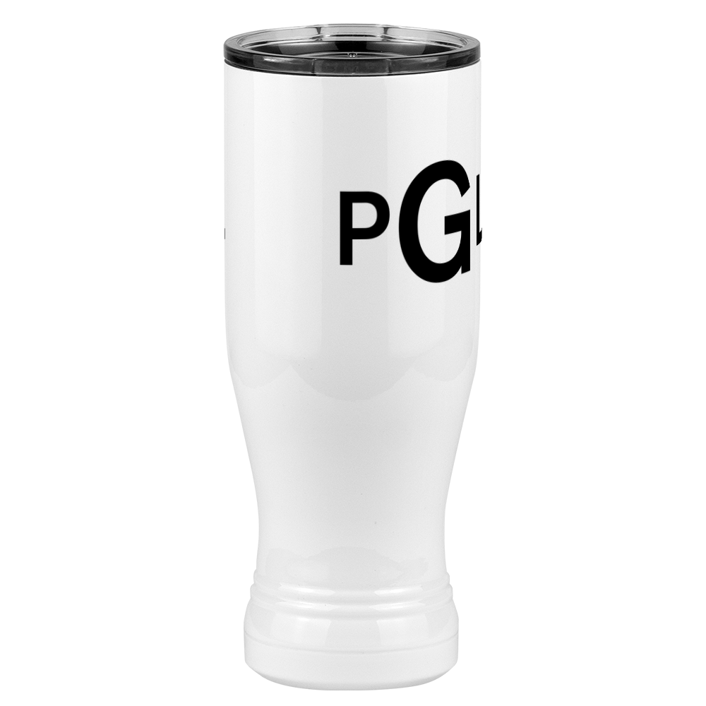 Personalized Monogram Pilsner Tumbler (20 oz) - Front Right View