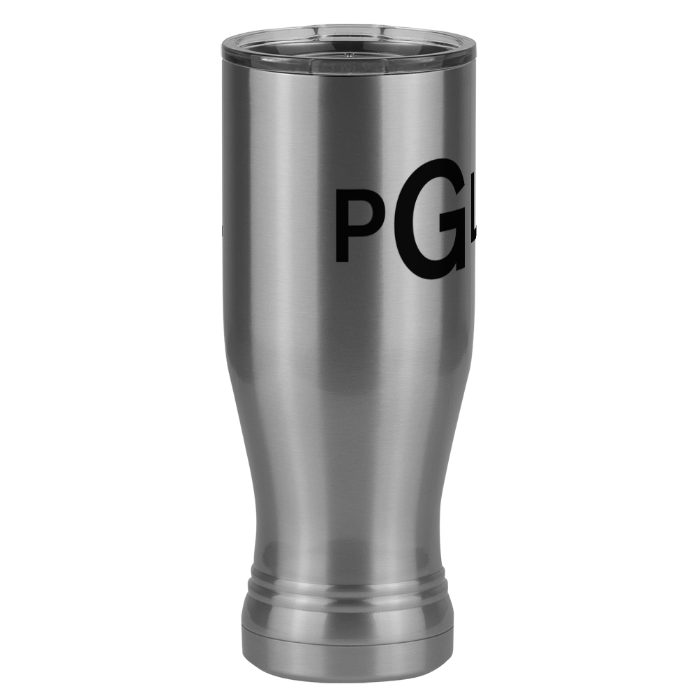 Personalized Monogram Pilsner Tumbler (20 oz) - Front Right View