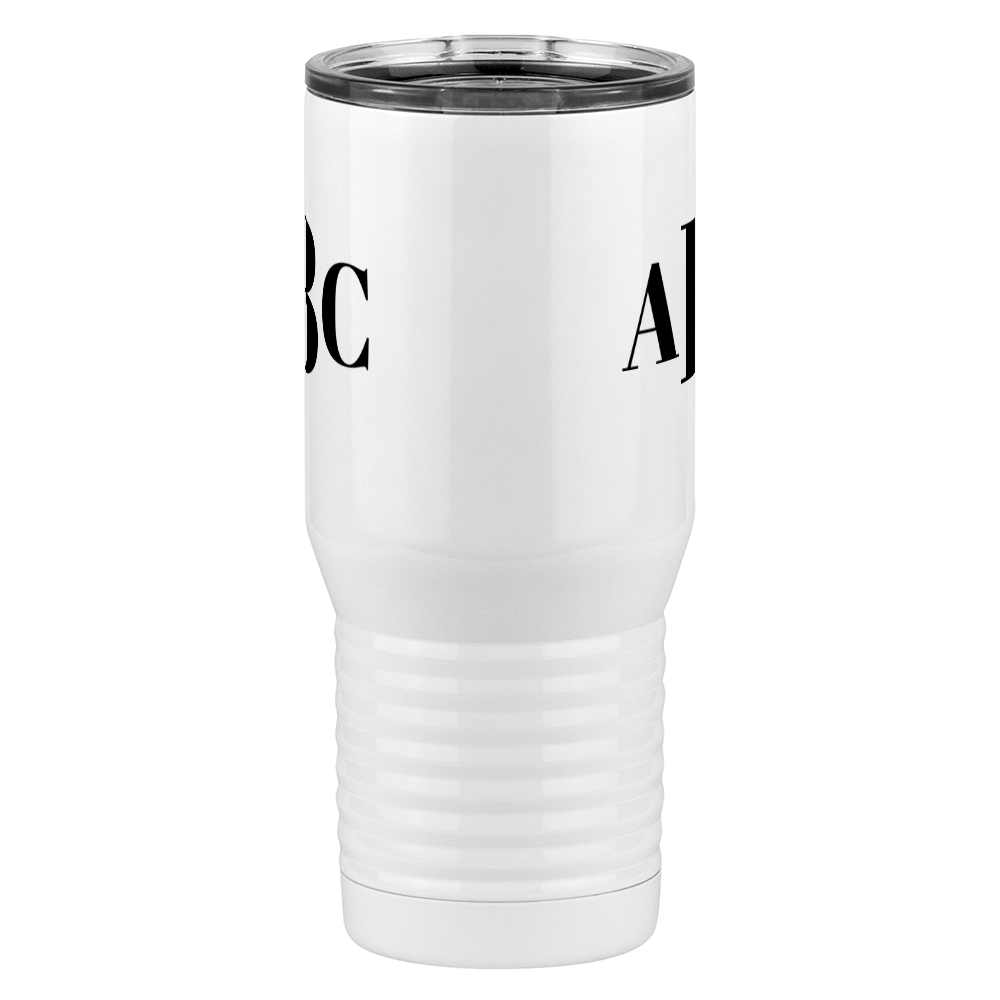 Personalized Monogram Tall Travel Tumbler (20 oz) - Front View