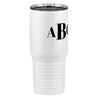 Thumbnail for Personalized Monogram Tall Travel Tumbler (20 oz) - Front Right View