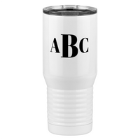 Thumbnail for Personalized Monogram Tall Travel Tumbler (20 oz) - Left View