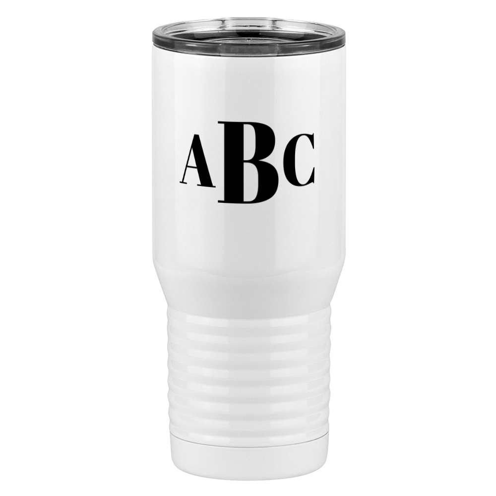 Personalized Monogram Tall Travel Tumbler (20 oz) - Right View