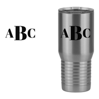 Thumbnail for Personalized Monogram Tall Travel Tumbler (20 oz) - Design View