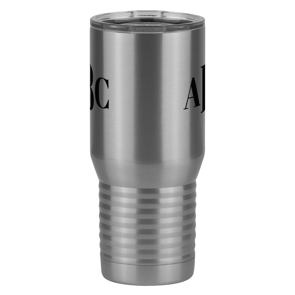 Personalized Monogram Tall Travel Tumbler (20 oz) - Front View