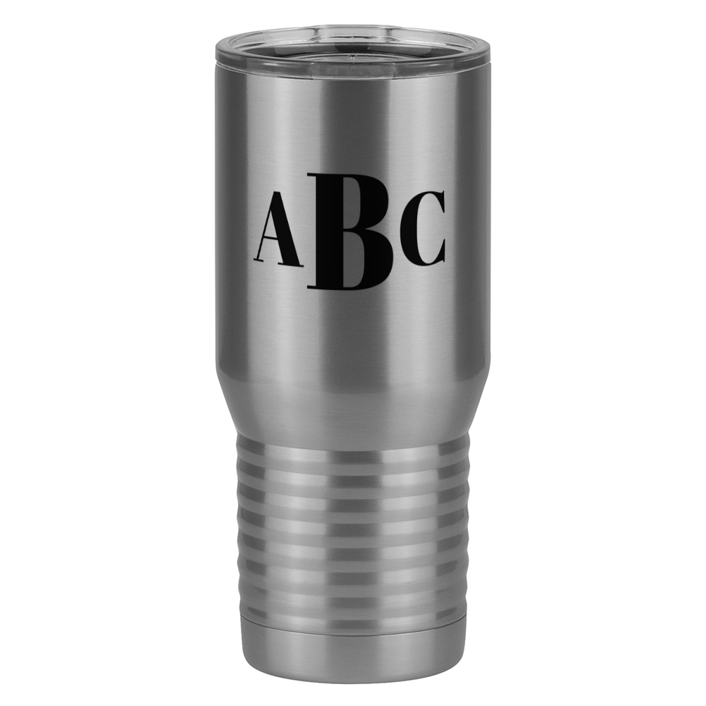 Personalized Monogram Tall Travel Tumbler (20 oz) - Left View