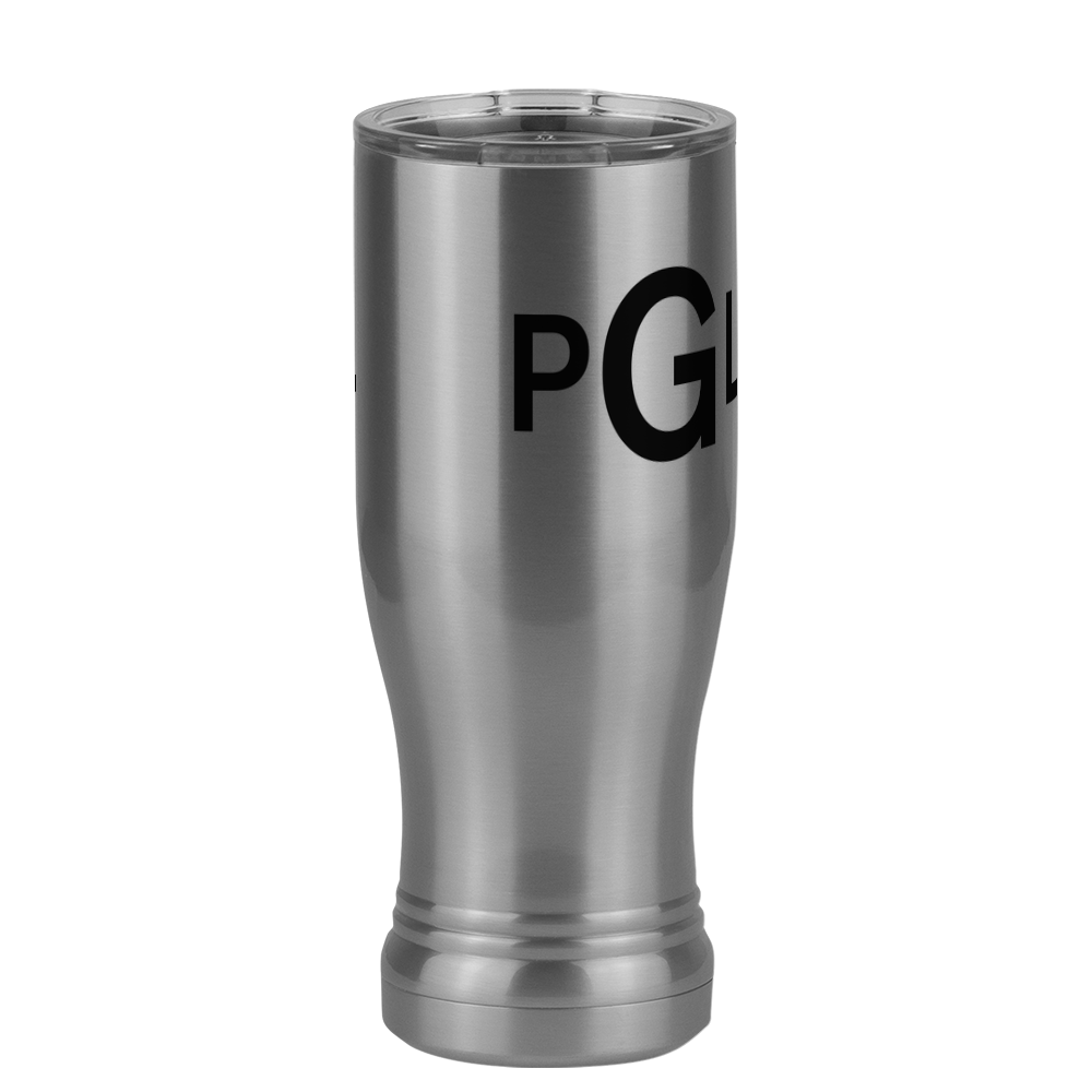 Personalized Monogram Pilsner Tumbler (14 oz) - Front Right View
