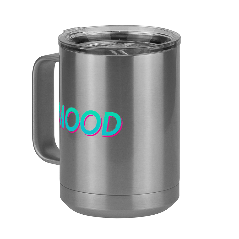 Mood Coffee Mug Tumbler with Handle (15 oz) - Front Left View