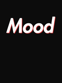 Thumbnail for Mood T-Shirt - Black - Decorate View