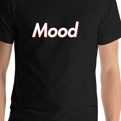 Mood T-Shirt - Black - Shirt Close-Up View