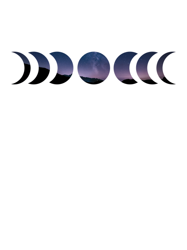Moon Phases T-Shirt - Decorate View