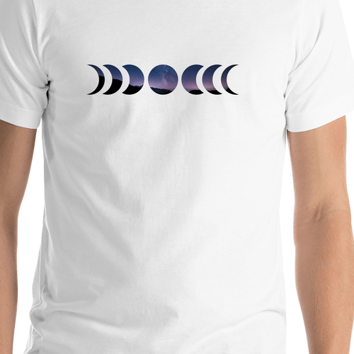 Moon Phases T-Shirt - Shirt Close-Up View