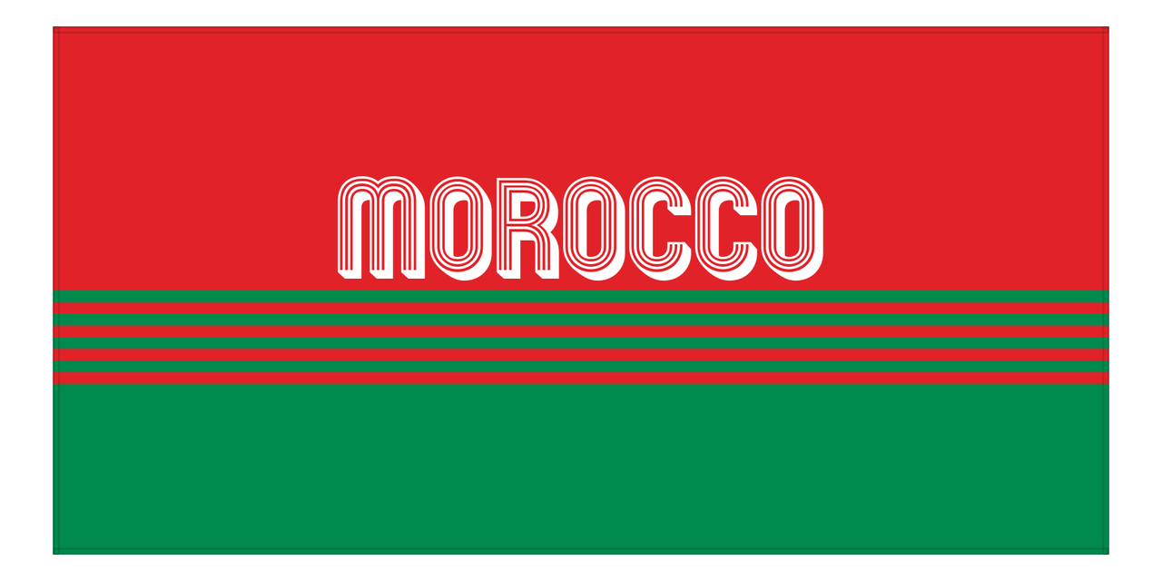 Personalized Morocco Beach Towel - Front View