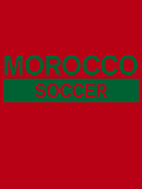 Thumbnail for Morocco Soccer T-Shirt - Red - Decorate View