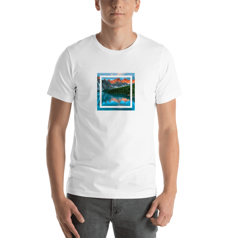 Mountain River T-Shirt - White - Shirt View