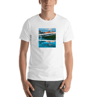 Thumbnail for Mountain River T-Shirt - White - Shirt View
