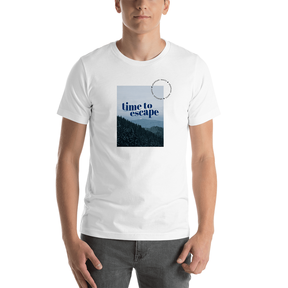 Mountain Forest T-Shirt - White - Shirt View