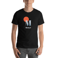 Thumbnail for Personalized Mountain Forest T-Shirt - Black - Shirt View