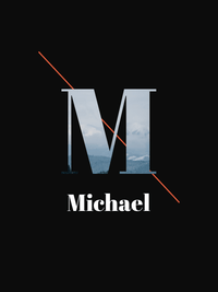 Thumbnail for Personalized Mountain Forest T-Shirt - Black - Decorate View