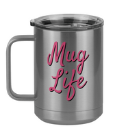Thumbnail for Mug Life Coffee Mug Tumbler with Handle (15 oz) - Left View