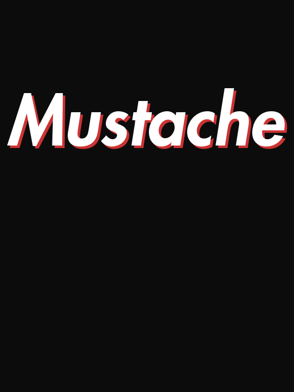 Mustache T-Shirt - Black - Decorate View