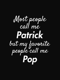 Thumbnail for My Favorite People Call Me Pop T-Shirt - Black - Decorate View