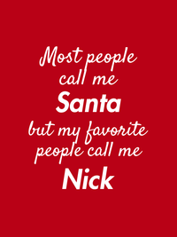 Thumbnail for My Favorite People Call Me Santa T-Shirt - Red - Decorate View