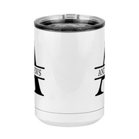 Thumbnail for Personalized Name & Initial Coffee Mug Tumbler with Handle (15 oz) - Front View