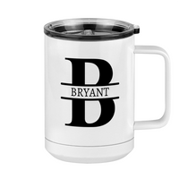 Thumbnail for Personalized Name & Initial Coffee Mug Tumbler with Handle (15 oz) - Right View