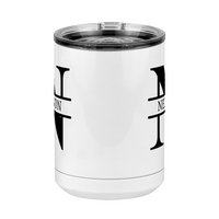 Thumbnail for Personalized Name & Initial Coffee Mug Tumbler with Handle (15 oz) - Front View