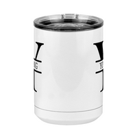 Thumbnail for Personalized Name & Initial Coffee Mug Tumbler with Handle (15 oz) - Front View