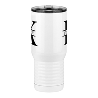 Thumbnail for Personalized Name & Initial Travel Coffee Mug Tumbler with Handle (20 oz) - Front View