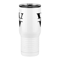 Thumbnail for Personalized Name & Initial Travel Coffee Mug Tumbler with Handle (20 oz) - Front View