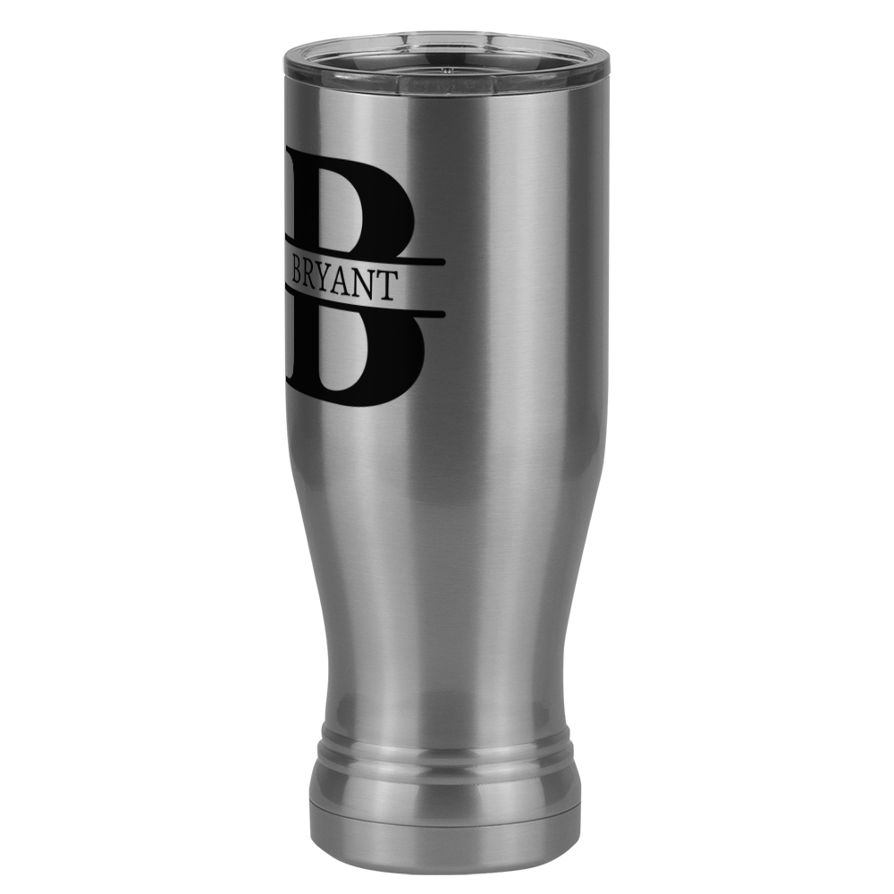 Personalized Name & Initial Pilsner Tumbler (20 oz) - Front Left View