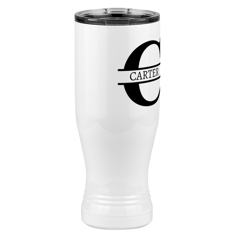 Personalized Name & Initial Pilsner Tumbler (20 oz) - Front Right View