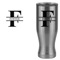 Thumbnail for Personalized Name & Initial Pilsner Tumbler (20 oz) - Design View
