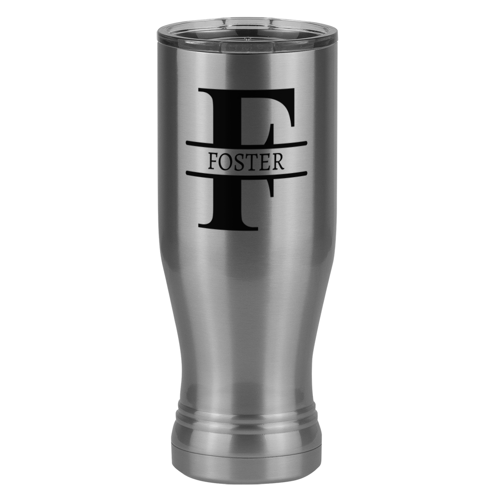 Personalized Name & Initial Pilsner Tumbler (20 oz) - Left View