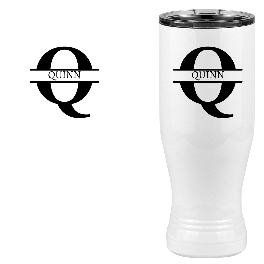 Personalized Name & Initial Pilsner Tumbler (20 oz) - Design View
