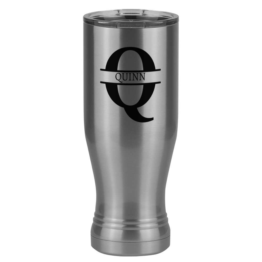 Personalized Name & Initial Pilsner Tumbler (20 oz) - Left View