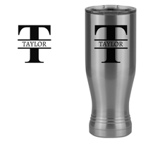 Thumbnail for Personalized Name & Initial Pilsner Tumbler (20 oz) - Design View