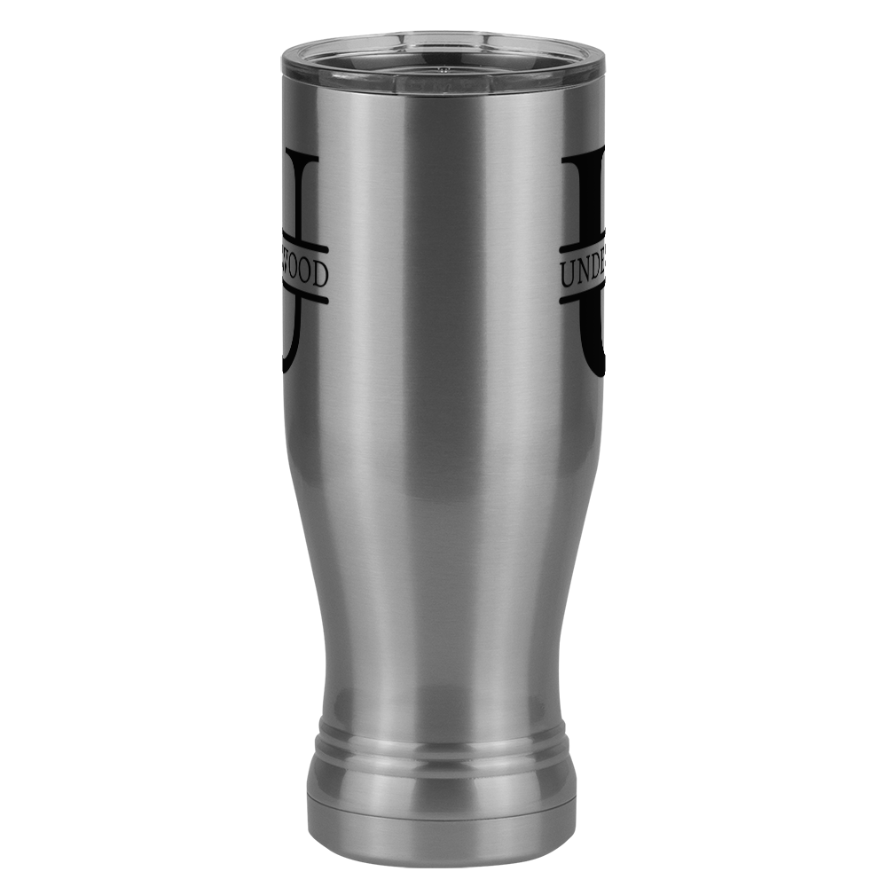 Personalized Name & Initial Pilsner Tumbler (20 oz) - Front View