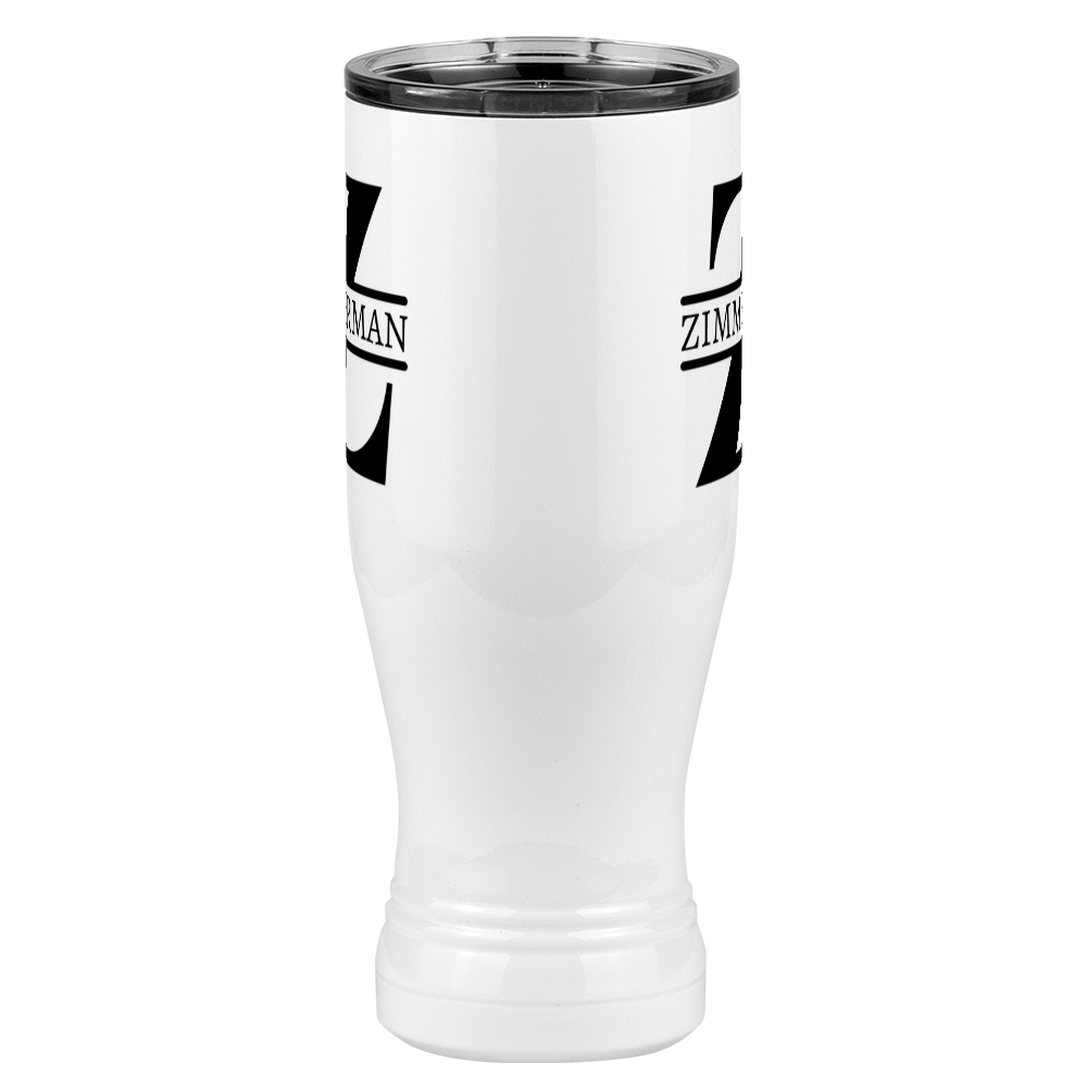 Personalized Name & Initial Pilsner Tumbler (20 oz) - Front View