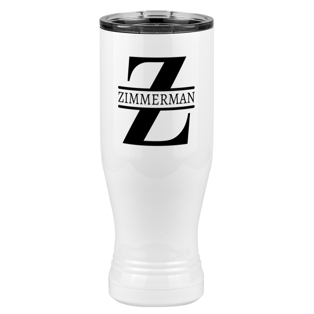 Personalized Name & Initial Pilsner Tumbler (20 oz) - Left View