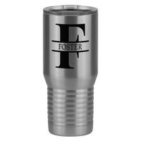 Thumbnail for Personalized Name & Initial Tall Travel Tumbler (20 oz) - Left View