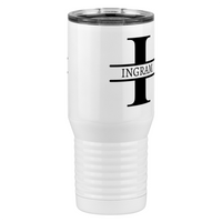 Thumbnail for Personalized Name & Initial Tall Travel Tumbler (20 oz) - Front Right View